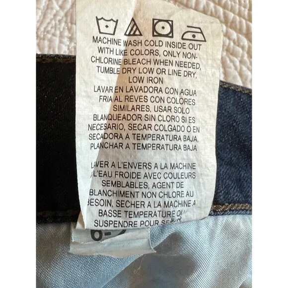 Lee Riders Midrise Bootcut Jeans Womens 22W Dark Wash Stretch Denim Cotton Blend - Picture 13 of 16